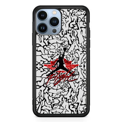 Air Jordan Endemic Patern 2D Rubber Phone Case | Slim Protective Phone Case