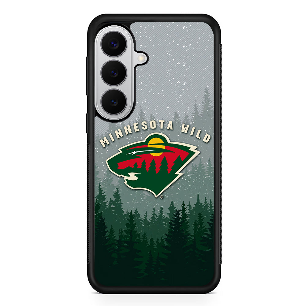 Minnesota Wild Logo Samsung Galaxy S26 Case | Protective Rubber Cover