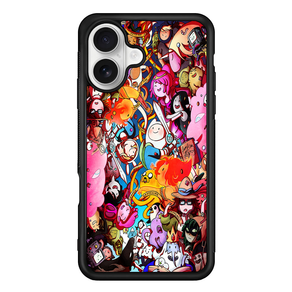 Regular Show and Adventure Time iPhone 16 Plus Case | Durable Protective Rubber Cover