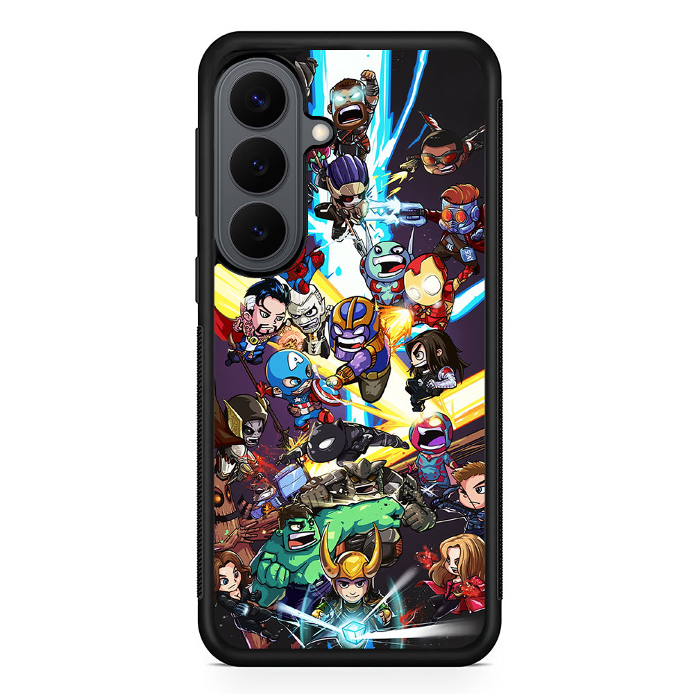 Chibi Avengers Kawaii Samsung Galaxy S26 Plus Case | Slim Rubber Case for Samsung Galaxy S26 Plus