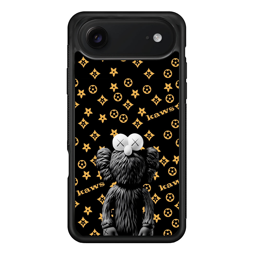 Louis Vuitton X Kaws Black Background iPhone 17 Air Case | Slim Rubber Case for iPhone 17 Air