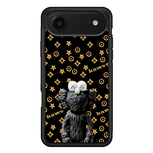 Louis Vuitton X Kaws Black Background iPhone 17 Air Case | Slim Rubber Case for iPhone 17 Air