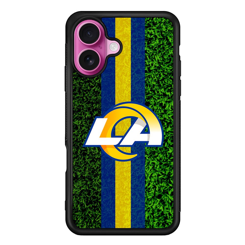 Los Angeles Rams Grassy iPhone 17 Case | Slim Protective Rubber Phone Cover