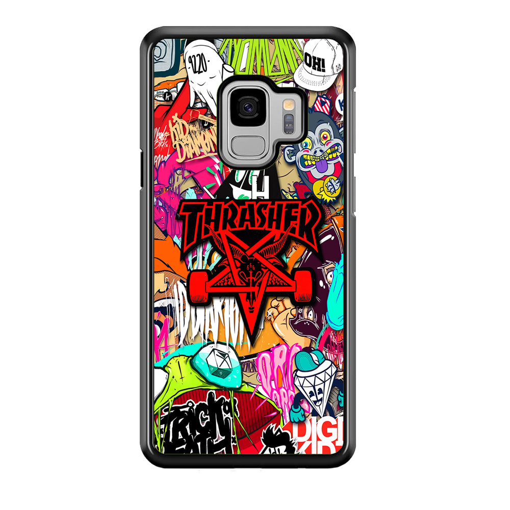 Thrasher Gang Assembly Samsung Galaxy S9 Case | Slim Rubber Case for Samsung Galaxy S9