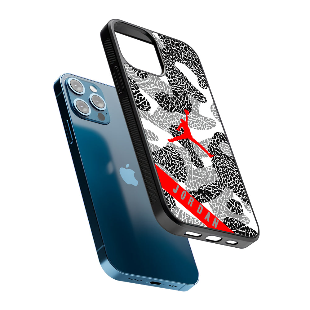Air Jordan Absolute Patern 2D Rubber Phone Case | Slim Protective Phone Case