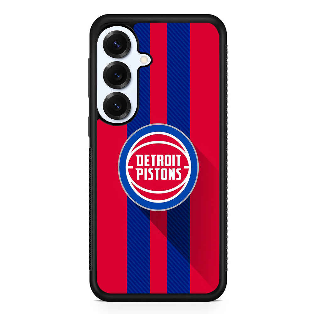Detroit Pistons Logo Samsung Galaxy S25 Plus Case | Slim Rubber Cover for Samsung Galaxy S25 Plus