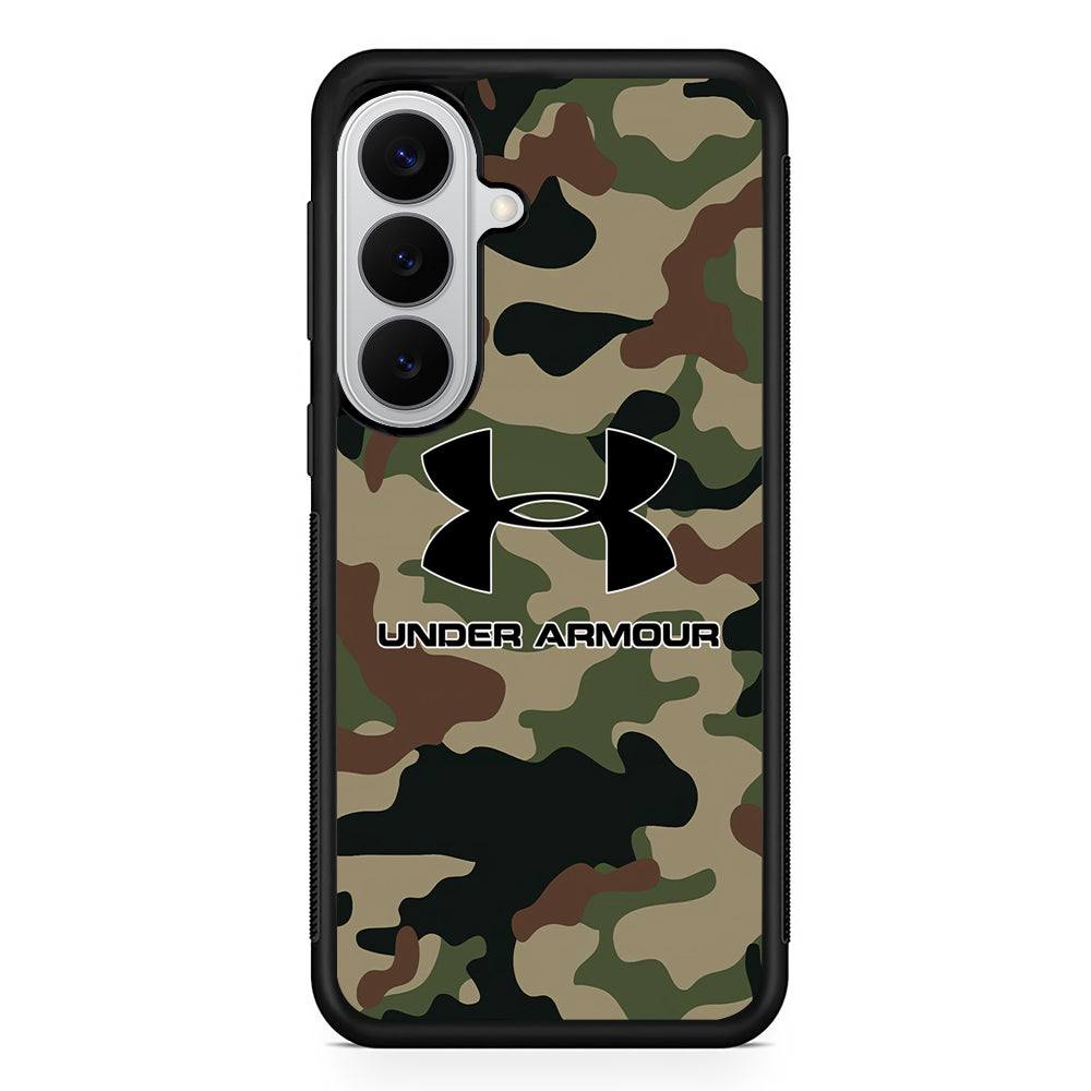 Under Armour Green Camo Samsung Galaxy S26 Case | Slim Rubber Case for Samsung Galaxy S26
