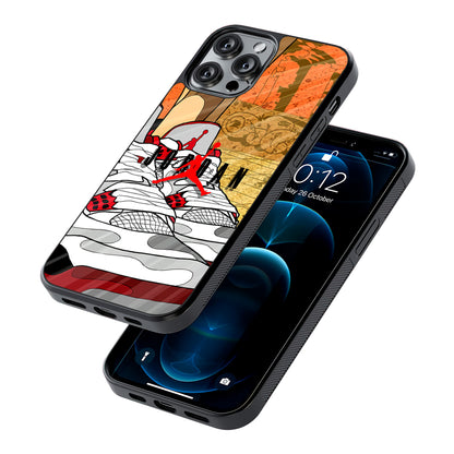Air Jordan The Cartoon Shoes 2D Rubber Phone Case | Slim Protective Phone Case