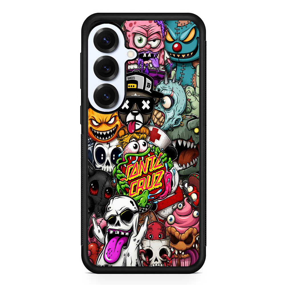 Santa Cruz Skateboard Monster Samsung Galaxy S25 Plus Case | Slim Rubber Case for Samsung Galaxy S25 Plus