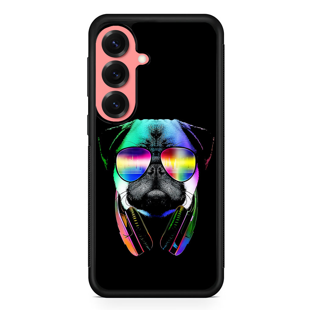 Music Love Pug DJ Samsung Galaxy S25 Case | Protective Case for Samsung Galaxy S25