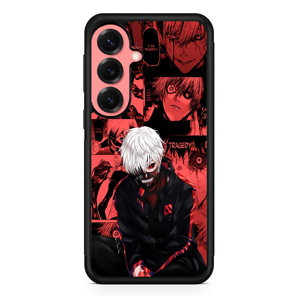 Kaneki Tokyo Ghoul Comic Samsung Galaxy S25 Case | Protective Case for Samsung Galaxy S25