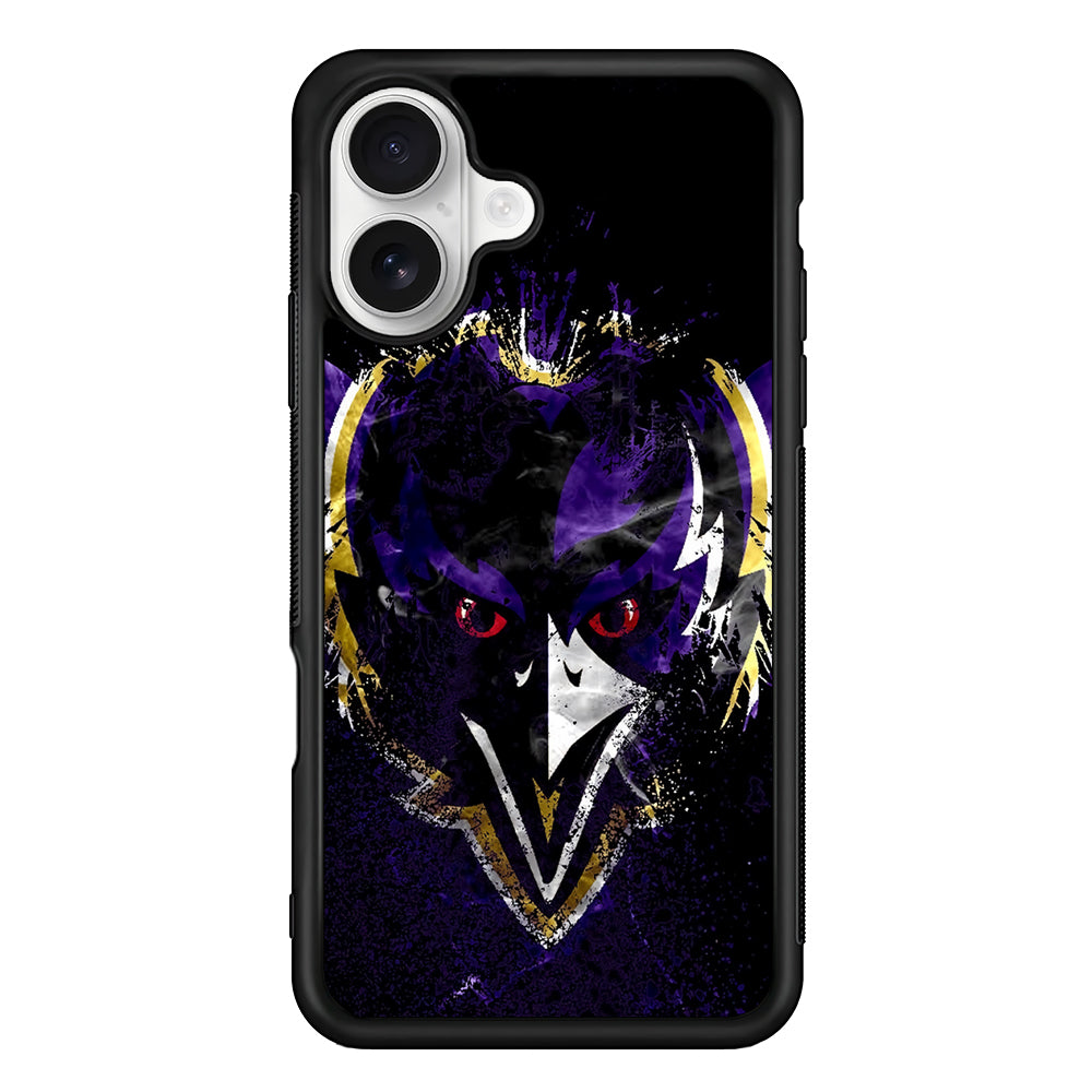 Baltimore Ravens Logo iPhone 16 Plus Case | Durable Protective Rubber Cover