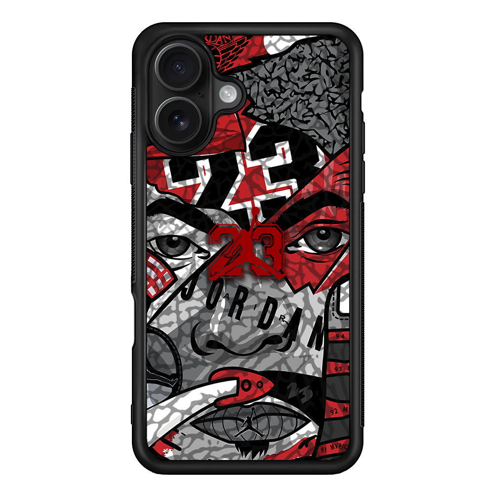 Air Jordan Face Without Mask iPhone 16 Case - Oxvistore