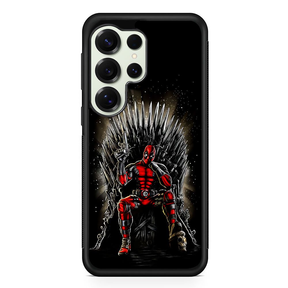 Deadpool The Iron Throne Samsung Galaxy S25 Ultra Case | Durable Rubber Case for Samsung Galaxy S25 Ultra