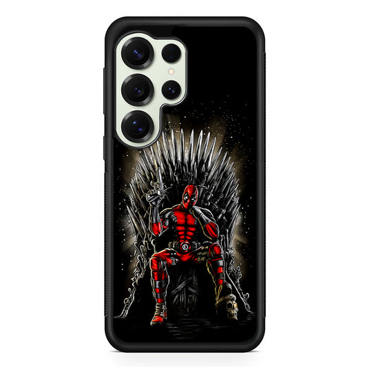 Deadpool The Iron Throne Samsung Galaxy S25 Ultra Case | Durable Rubber Case for Samsung Galaxy S25 Ultra