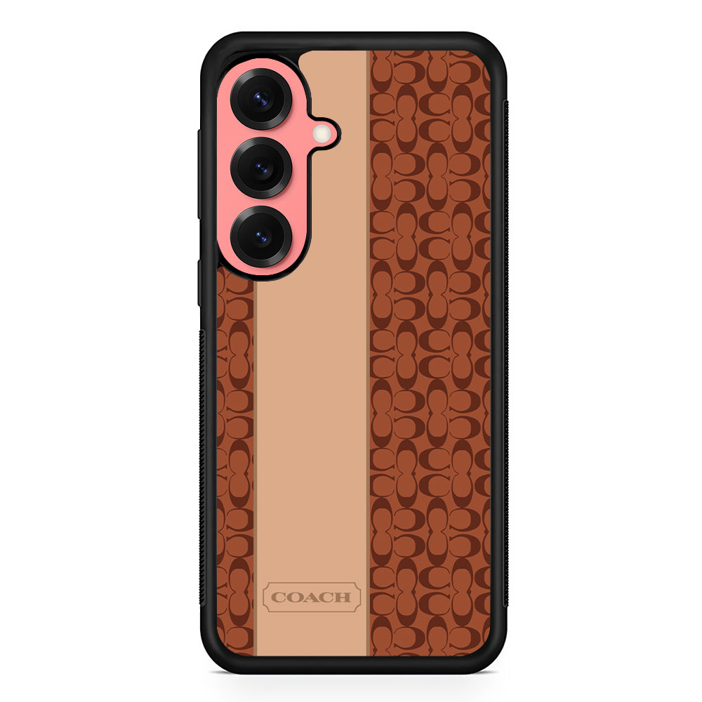 Coach Grand Line Samsung Galaxy S25 Case | Slim Rubber Case for Samsung Galaxy S25