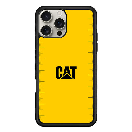 Caterpillar Logo Heavy Duty iPhone 16 Pro Max Case | Slim Rubber Case for iPhone 16 Pro Max