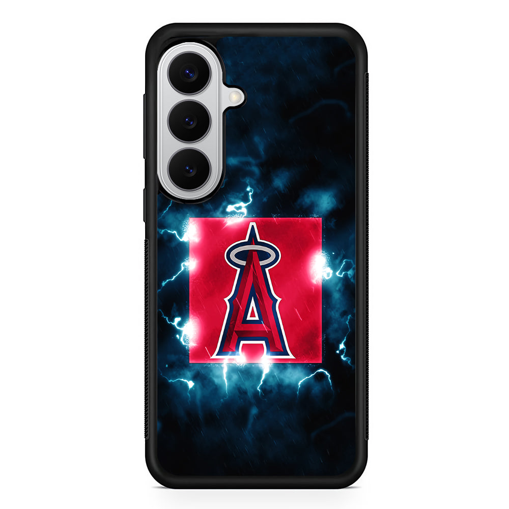 Los Angeles Angels Abstract Samsung Galaxy S26 Case | Protective Rubber Cover