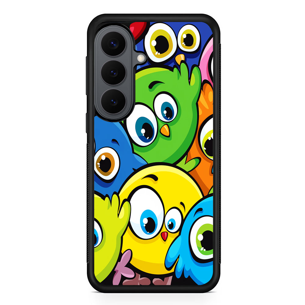 Funny Cartoon Birds Samsung Galaxy S26 Plus Case | Slim Rubber Case for Samsung Galaxy S26 Plus