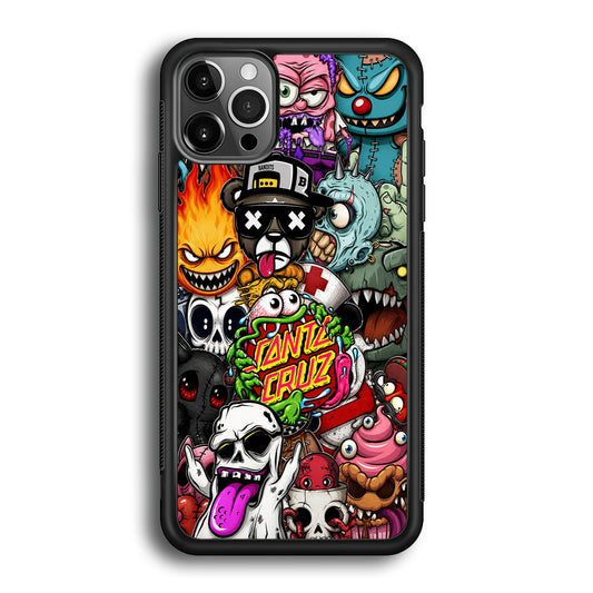 Santa Cruz Skateboard Monster iPhone 12 Pro Max Case | Slim Rubber Case for iPhone 12 Pro Max