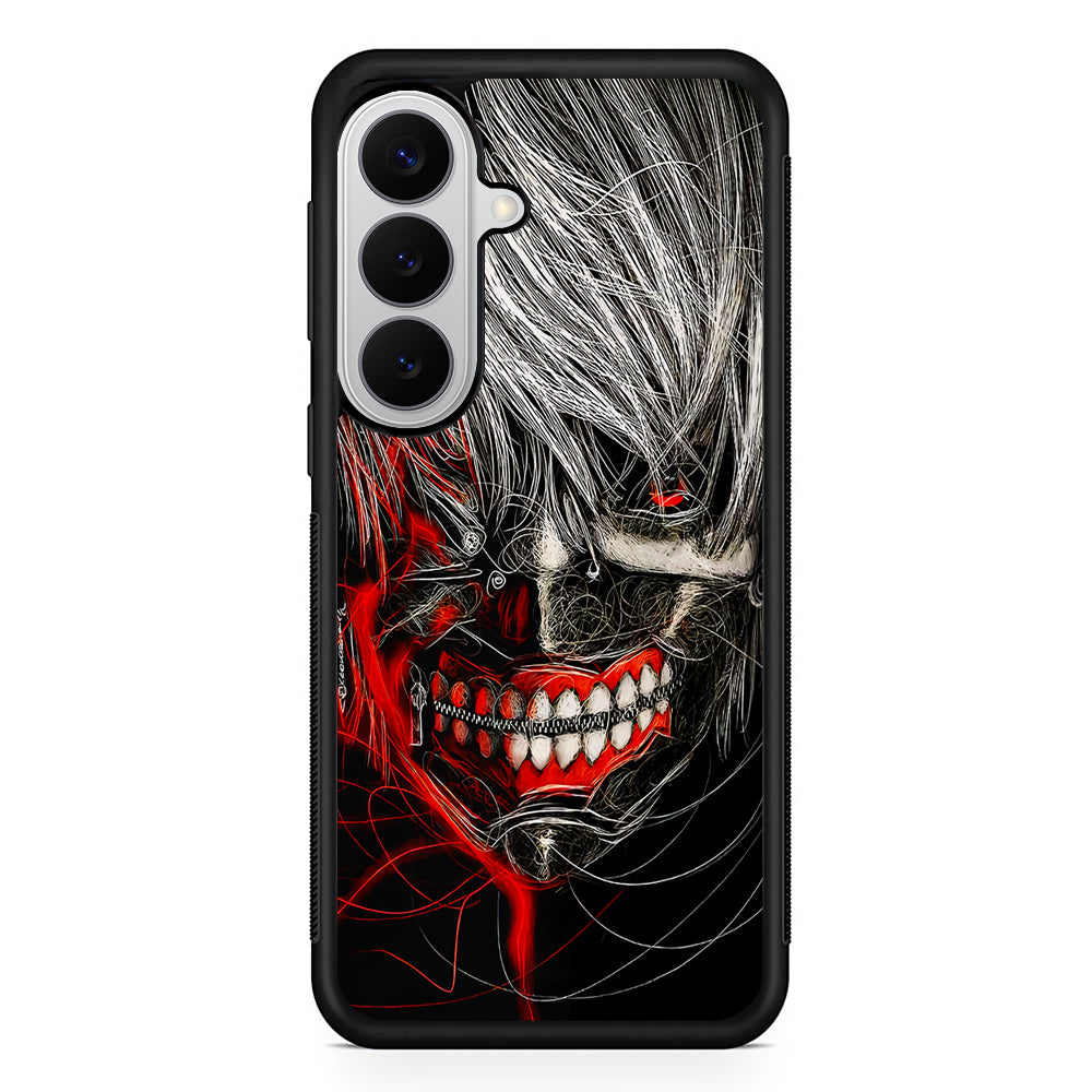 Ken Kaneki Tokyo Ghoul Art Samsung Galaxy S26 Case | Protective Rubber Cover