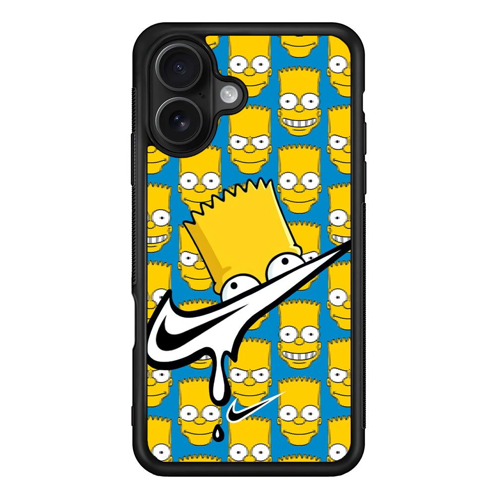 Nike Bart Vibes Face iPhone 16 Case - Oxvistore