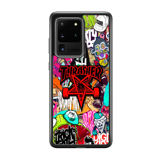 Thrasher Gang Assembly Samsung Galaxy S20 Ultra Case | Slim Rubber Case for Samsung Galaxy S20 Ultra