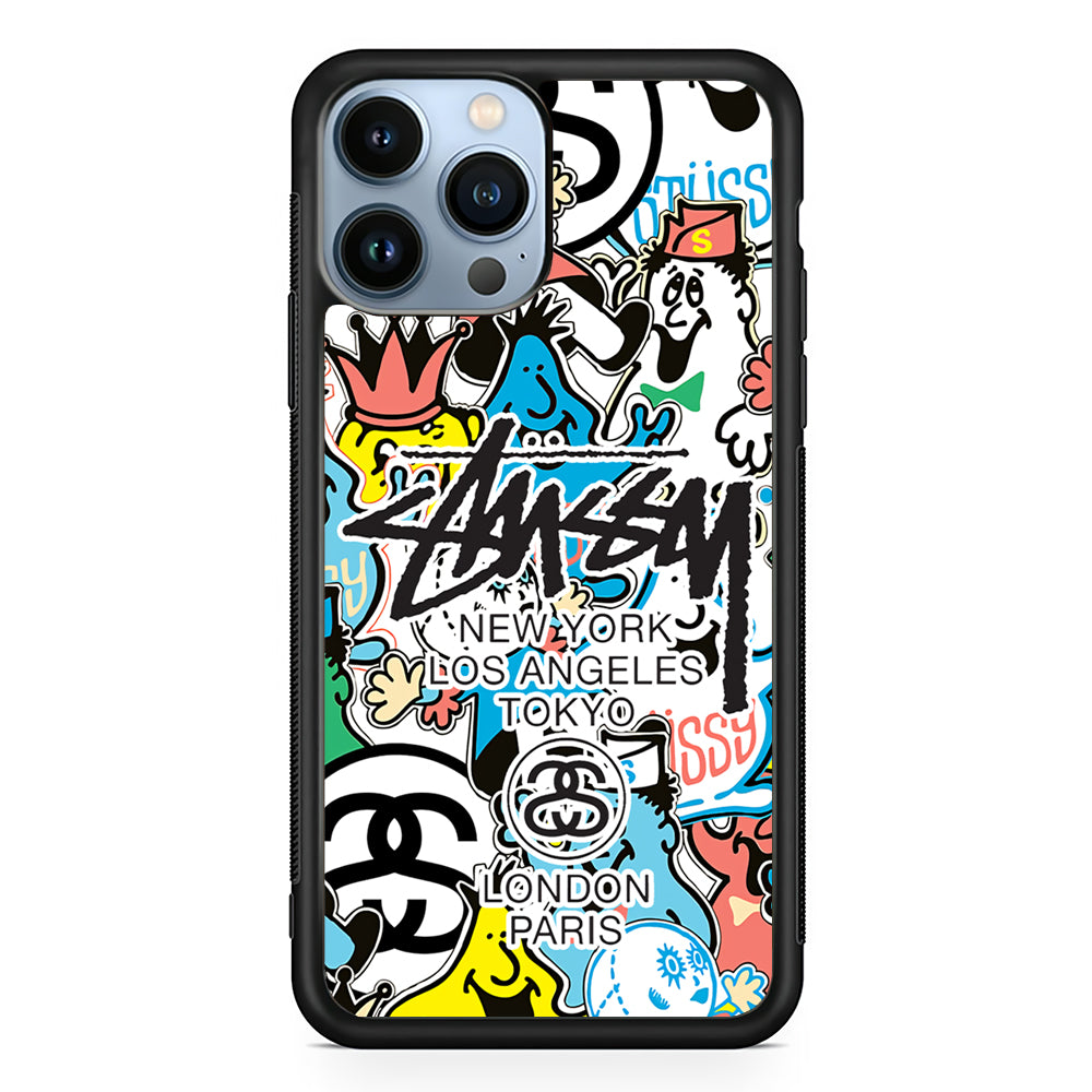 Stussy Doodle Doll 2D Rubber Phone Case | Durable Phone Case