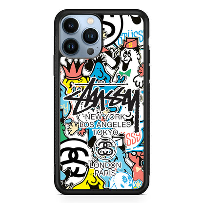 Stussy Doodle Doll 2D Rubber Phone Case | Durable Phone Case