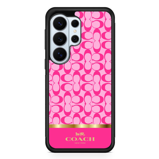 Coach Pink Pattern Samsung Galaxy S26 Ultra Case | Protective Phone Cover