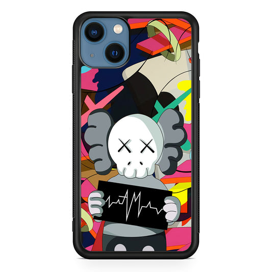 Kaws Signature to The World iPhone 13 Case | Slim Rubber Case for iPhone 13