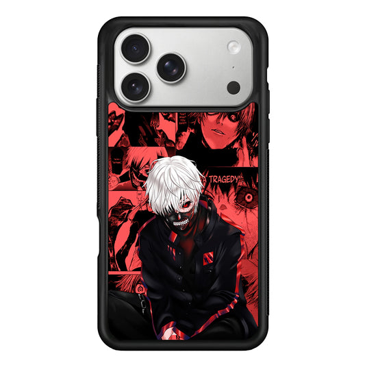 Kaneki Tokyo Ghoul Comic iPhone 17 Pro Case | Slim Rubber Case for iPhone 17 Pro