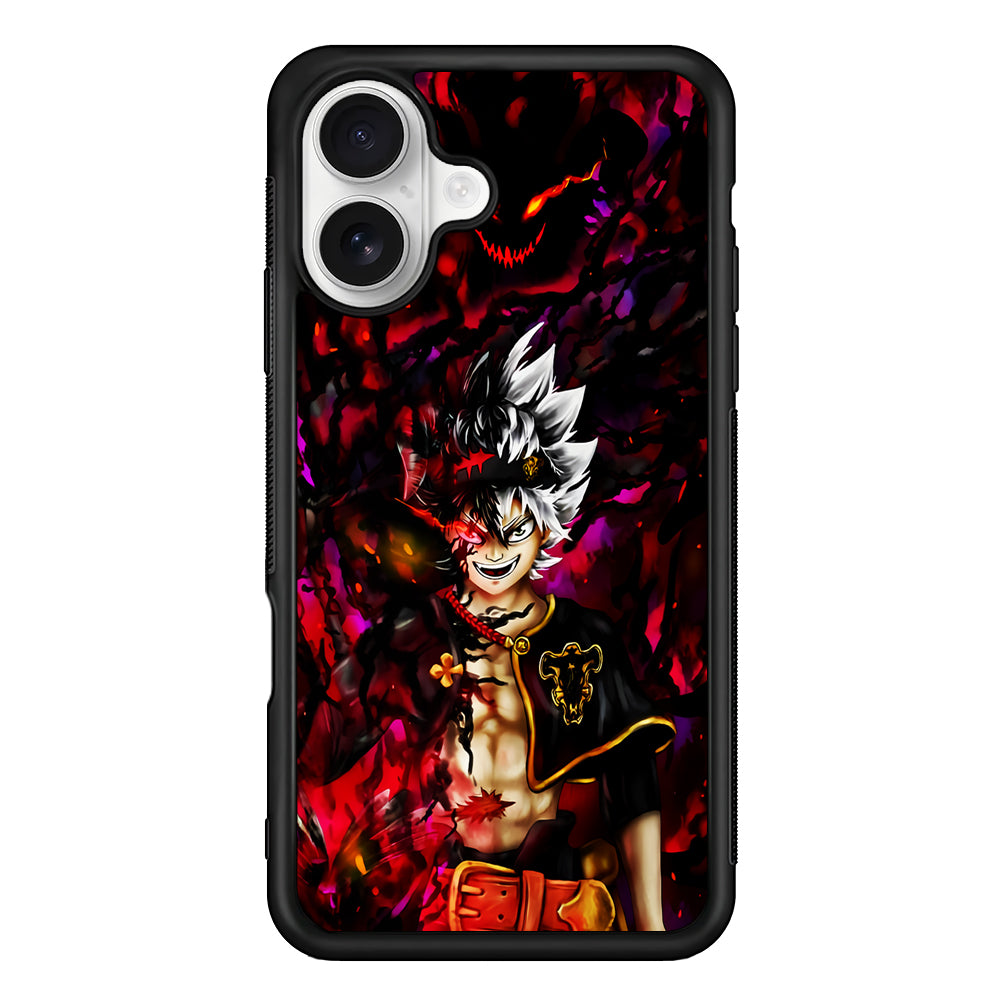 Asta Black Clover Manga iPhone 16 Plus Case | Durable Protective Rubber Cover