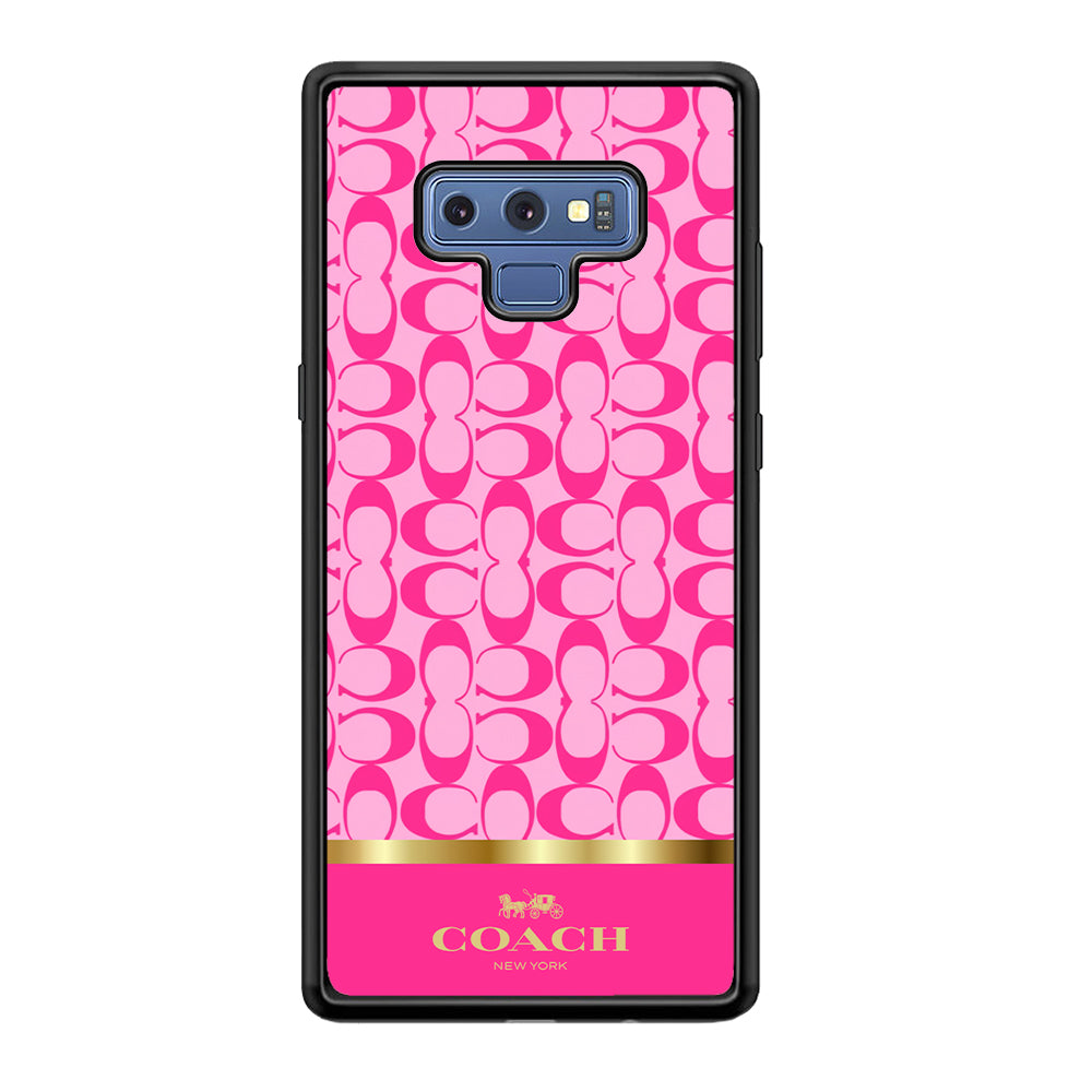 Coach Pink Pattern Samsung Galaxy Note 9 Case | Slim Rubber Case for Samsung Galaxy Note 9