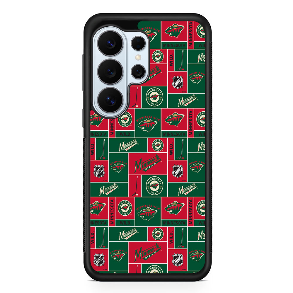 Minnesota Wild Pattern Samsung Galaxy S26 Ultra Case | Protective Phone Cover