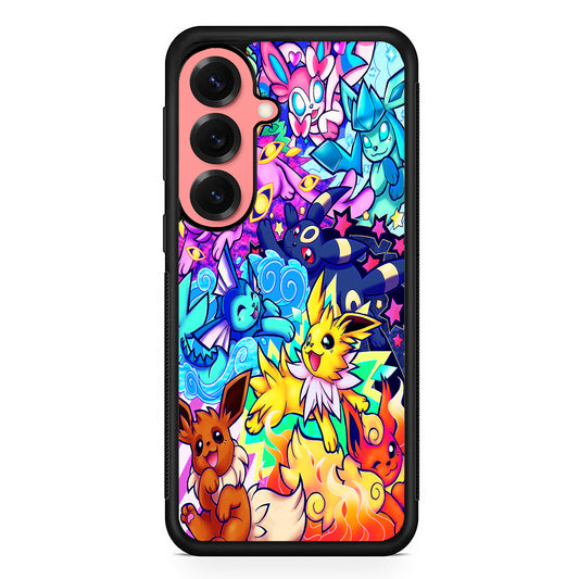 Pokemon Eevee Evolutions Art Samsung Galaxy S25 Case | Protective Case for Samsung Galaxy S25