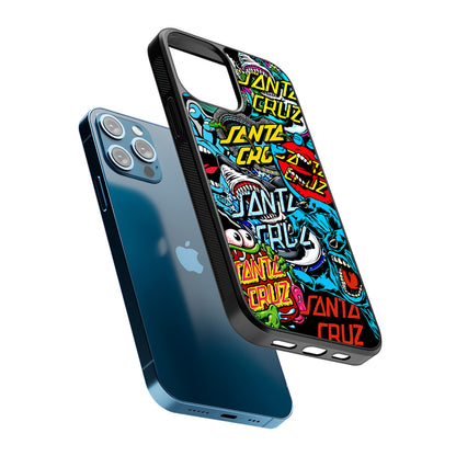 Santa Cruz Skateboard logo 2D Rubber Phone Case | Durable Phone Case