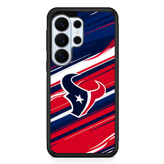 Houston Texans Abstract Color Samsung Galaxy S26 Ultra Case | Protective Phone Cover