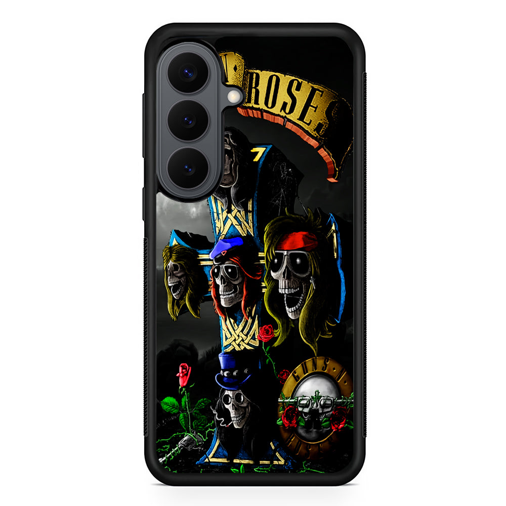 Guns and Roses Music Rock Samsung Galaxy S26 Plus Case | Slim Rubber Case for Samsung Galaxy S26 Plus