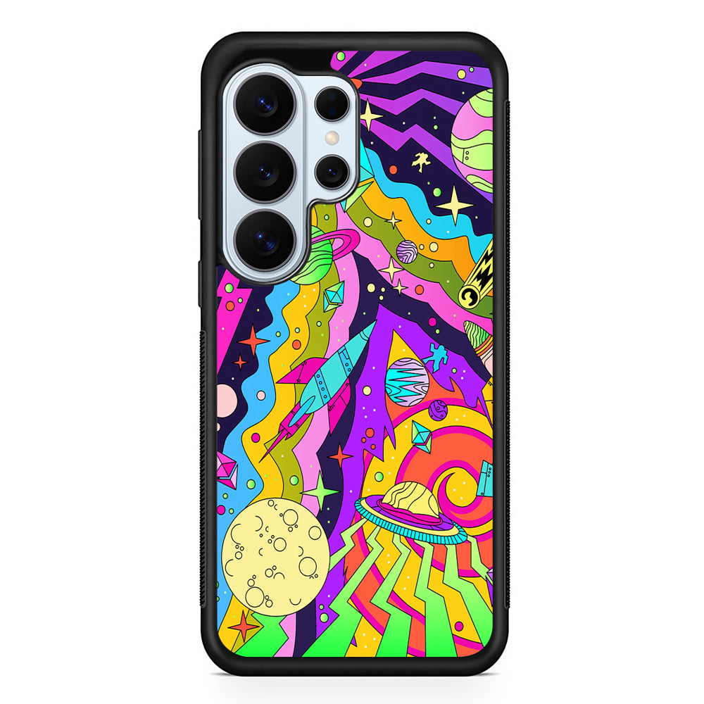 Trippy Spaceland Planets Samsung Galaxy S26 Ultra Case | Protective Phone Cover
