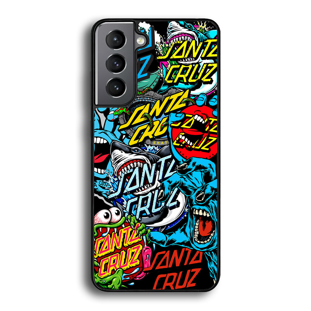 Santa Cruz Skateboard logo Samsung Galaxy S21 Case | Slim Rubber Case for Samsung Galaxy S21