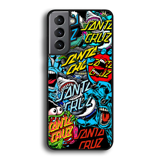 Santa Cruz Skateboard logo Samsung Galaxy S21 Case | Slim Rubber Case for Samsung Galaxy S21