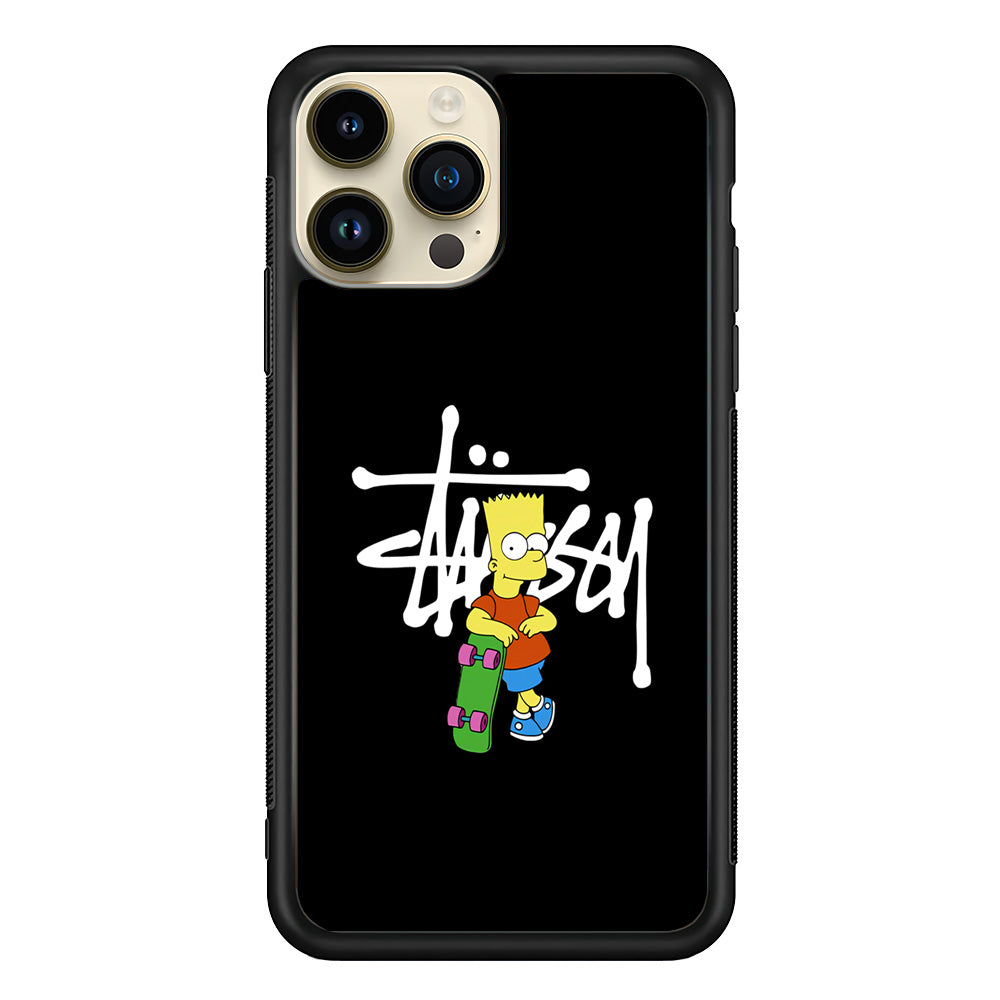 Stussy Simpson Skate iPhone 14 Pro Case | Slim Rubber Case for iPhone 14 Pro