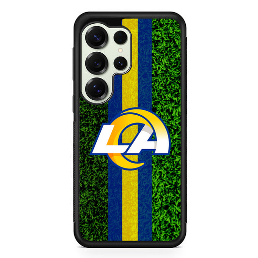 Los Angeles Rams Grassy Samsung Galaxy S25 Ultra Case | Durable Rubber Case for Samsung Galaxy S25 Ultra
