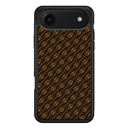 Gucci Brown Pattern iPhone 17 Air Case | Slim Rubber Case for iPhone 17 Air