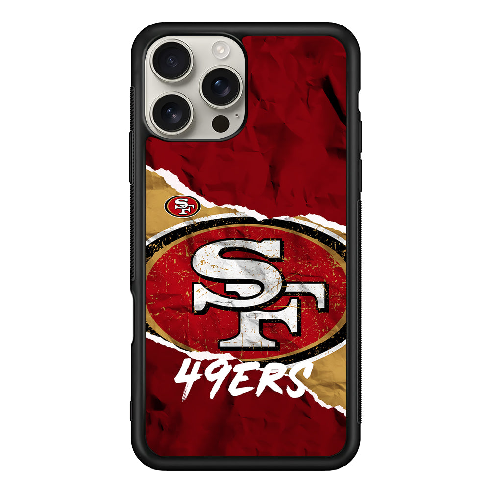 San Francisco 49ers Abstract iPhone 16 Pro Max Case | Stylish Protective Case for iPhone 16 Pro Max