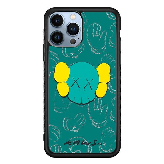 Kaws Face Tosca Touch iPhone 13 Pro Max Case | Slim Rubber Case for iPhone 13 Pro Max