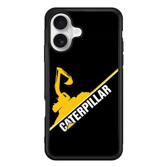 Caterpillar Built to Conquer iPhone 16 Plus Case | Slim Rubber Case for iPhone 16 Plus
