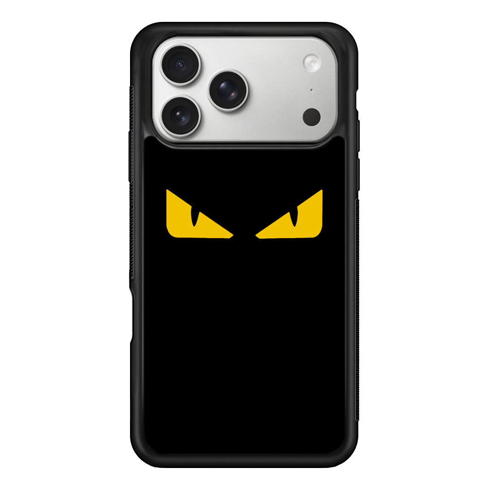 Fendi Monster Eyes iPhone 17 Pro Case | Slim Rubber Case for iPhone 17 Pro