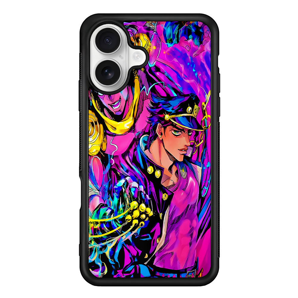 Jotaro Kujo Jojo iPhone 16 Plus Case | Durable Protective Rubber Cover